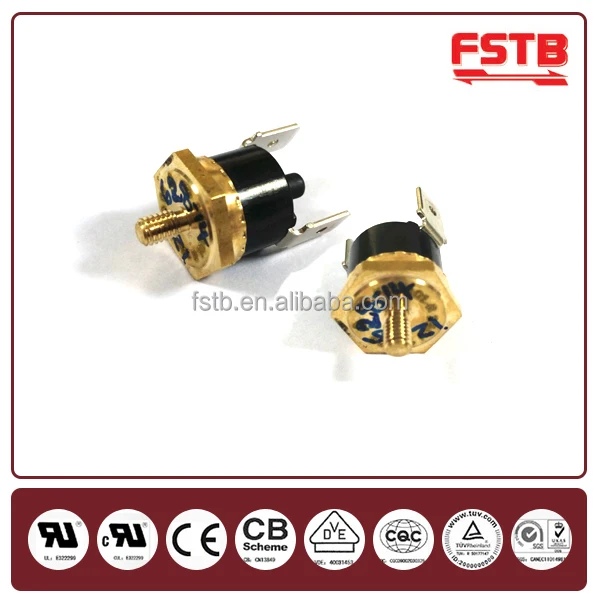 KSD301 Thermostat Coffee Maker Screw Thread Bimetal Thermal Switch Thermostat