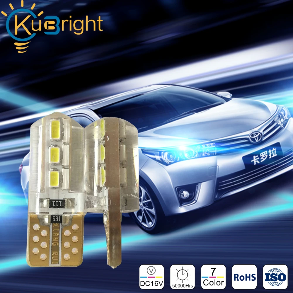 Seven different colors red 4000K T10 LED 4500K