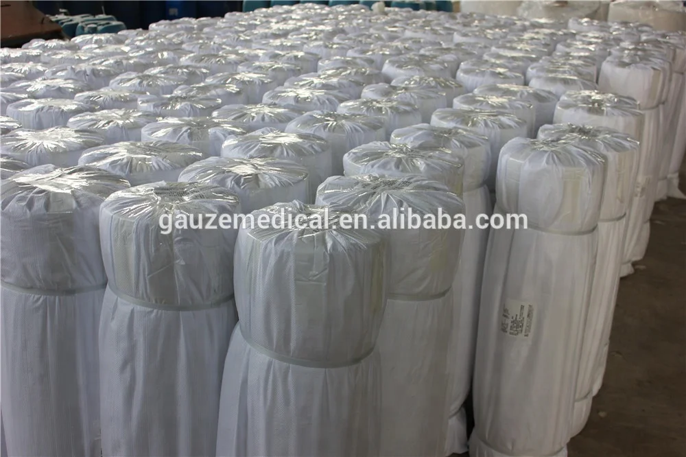 
Absorbent Surgical Gauze Roll Medical White 100% Organic Cotton Fabric Rolls for health & medical 