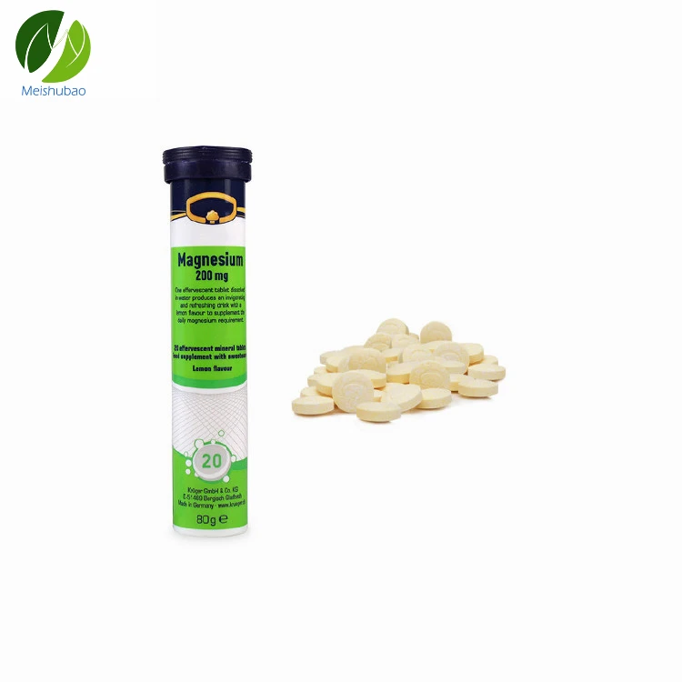
OEM Magnesium Supplement Effervescent Tablet with Lemon Flavour 