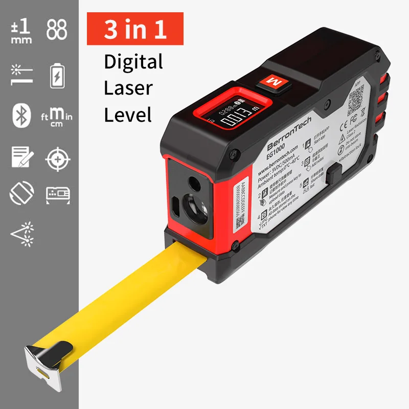 Digital laser tape measure