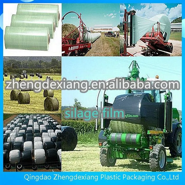 25 mic *500mm*1800m silage wrap film grass silage stretch wrap agricultural plastic film