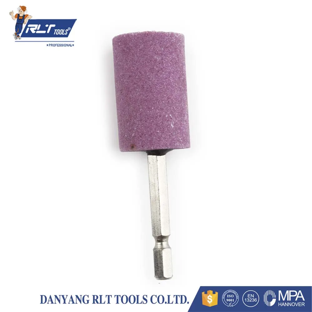 
Small ceramic grind head with hex shank 