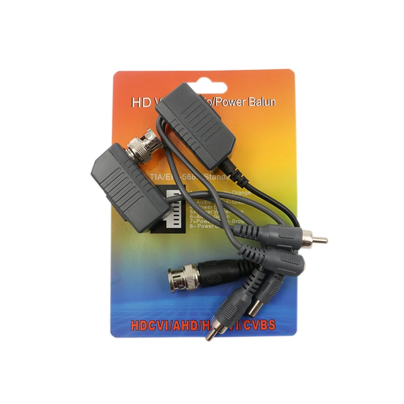 YJS-1201AVP 1CH Passive HD Video/Audio/Power Multi-function 3 in 1 Video Balun HD-CVI/AHD/TVI/CVBS