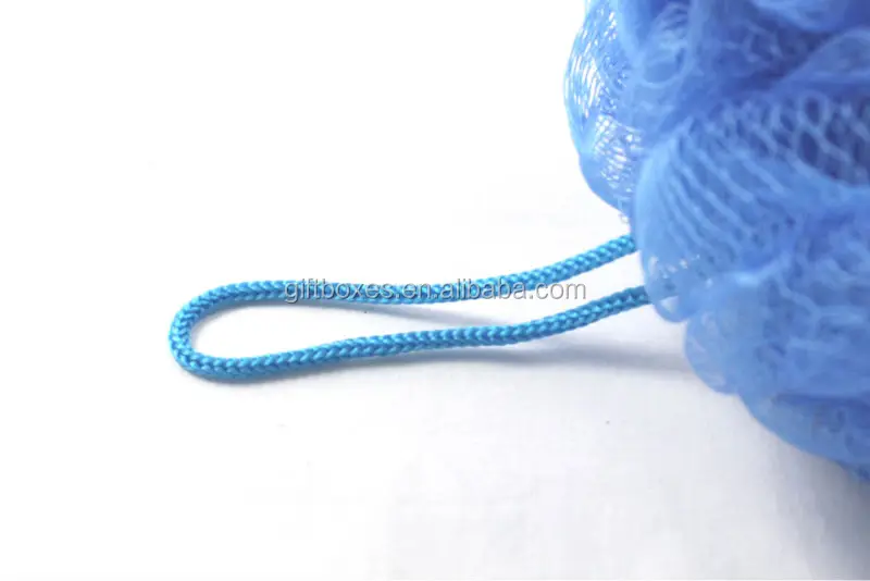 Good quality colorful body exfoliating cheap mesh bath sponge