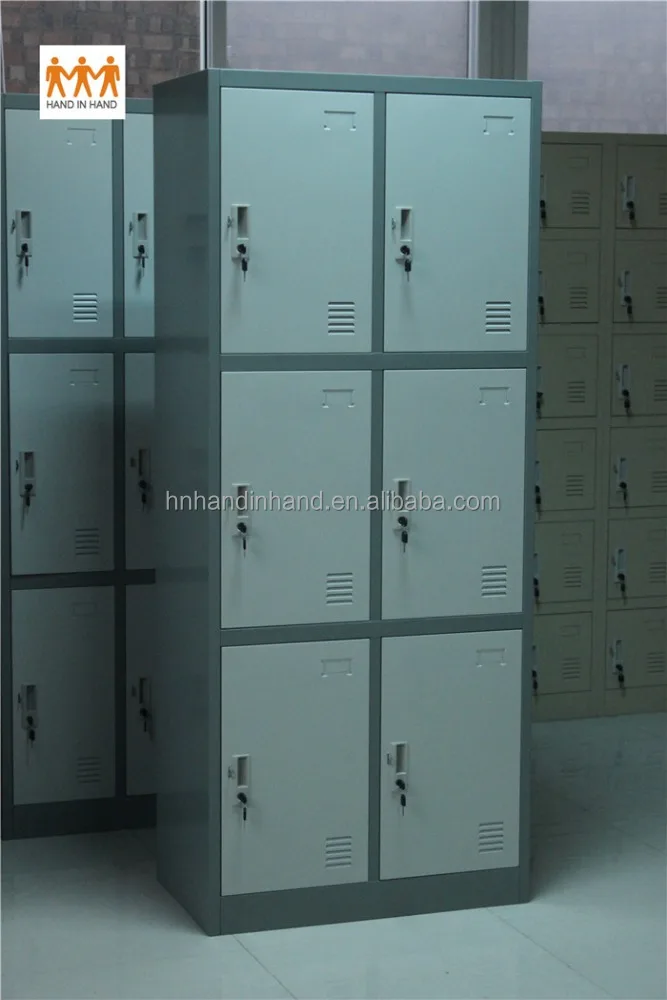 
HANDINHAND 2L-B3 Three tier 2 wide locker,clothes cabinet knock-down construction 