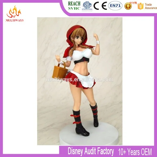 Hot Sexy Japanese Girl Plastic Cartoon Japanese Girl in Uniform for Collection