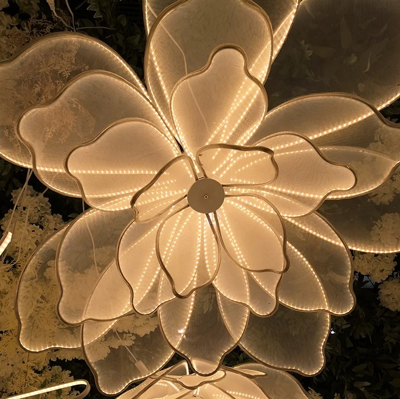 2019 новый дизайн, двойное использование, светодиодные большие цветы, подставка, потолочное украшение, украшение для свадебной вечеринки
