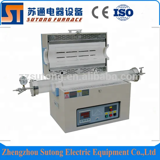 1200C vacuum tube furnace with K type thermocouple