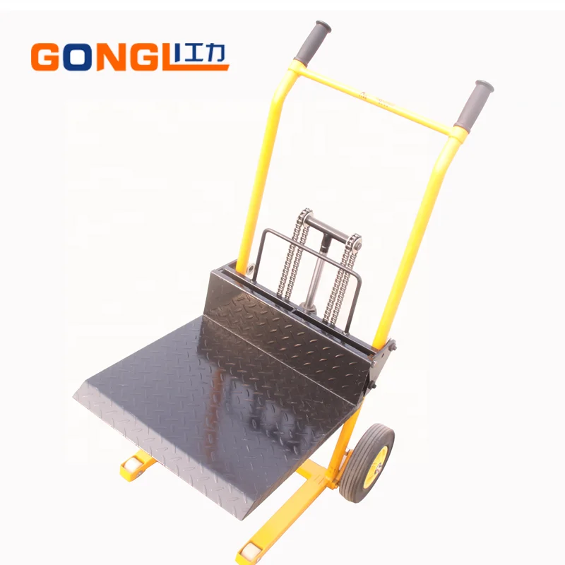 
200kg small manual lifht lift truck with platform 