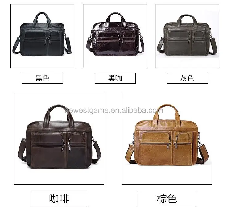 
Retail fashion crossbody shoulder genuine leather business men leather bag supplier free shipping 