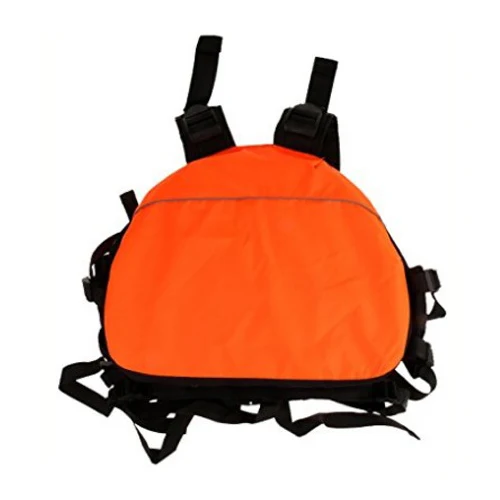 orange adult rafting kayaking buoyancy life jacket pfd vest with adjustable shoulder strap