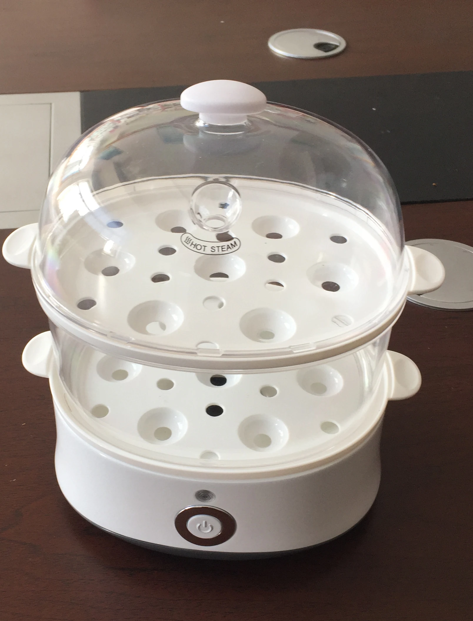 
plastic egg steamer 