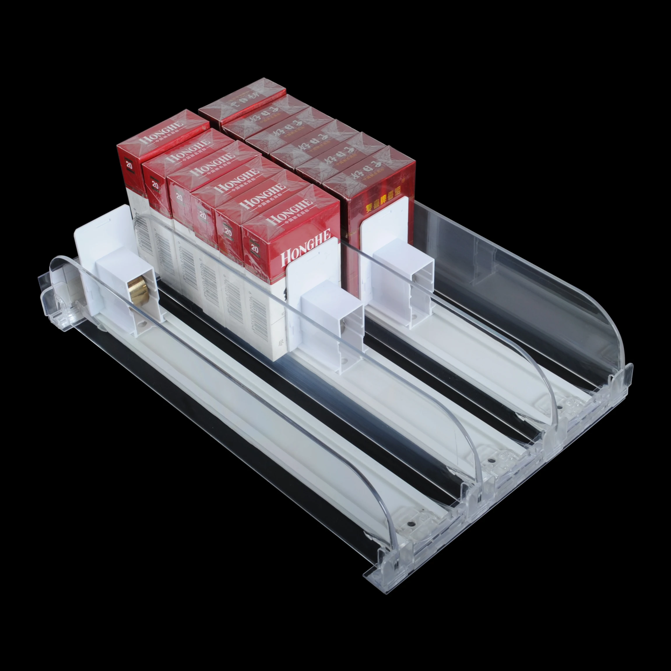 Cheap Price Auto Supermarket Equipment Accessory Store Display Shelf Pusher With Divider