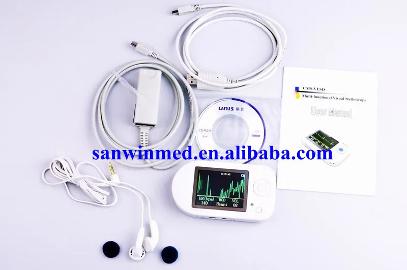 Цифровой электронный многофункциональный визуальный стетоскоп