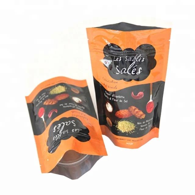 oem  moisture proof aluminum foil custom food packaging bags with zipper