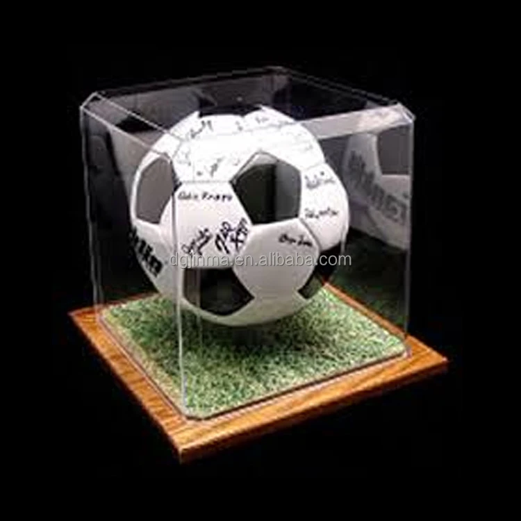 Free Design Custom Free Standing Soccer Ball Display Base Stand For Acrylic Box