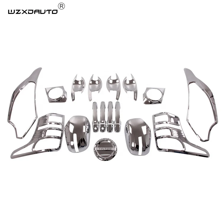 ABS Chrome Kits car body kit For TRITON L200 2015 Accessories For Car Full Sets Car Tuning
