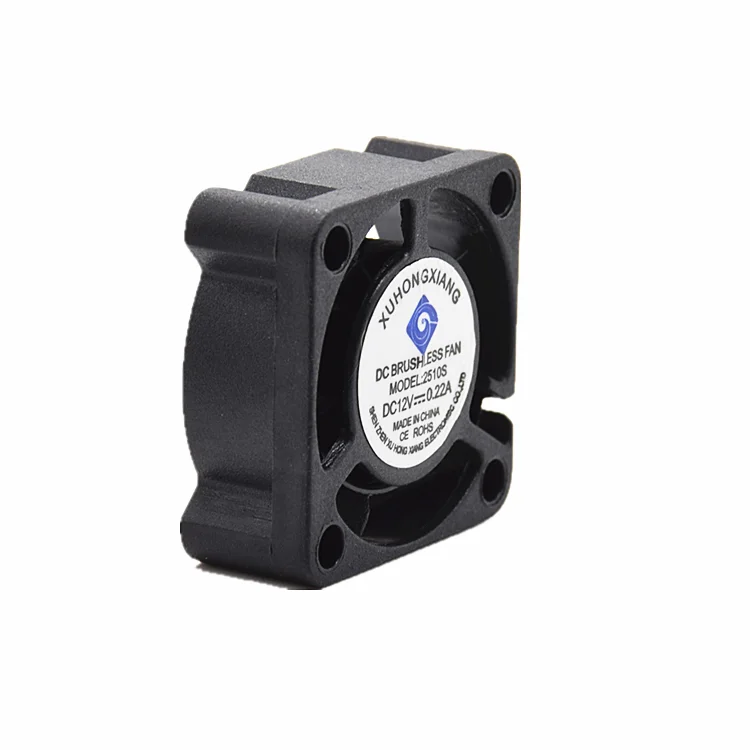25mm dc brushless fan 25x25x10 mm 2510 5v 12 volt mini ventilateur cooling fan