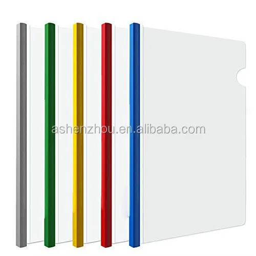 Good price cheap custom clear folder transparent report cover paper cover A4 plastic PP PVC slide bar report file