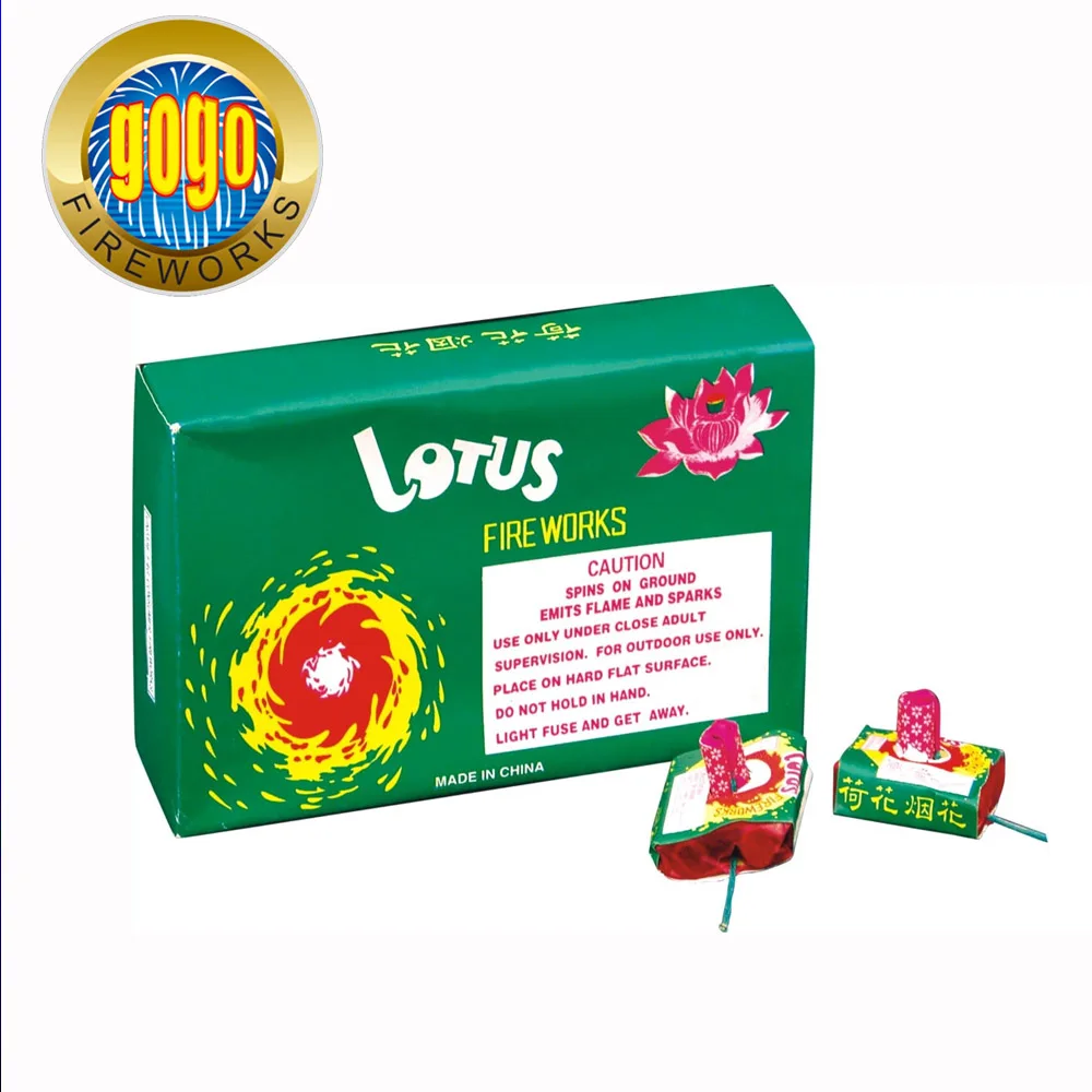 S3506 Lotus flying novelty  ground spinning toy fireworks fireworks for sale packing in 48/12
