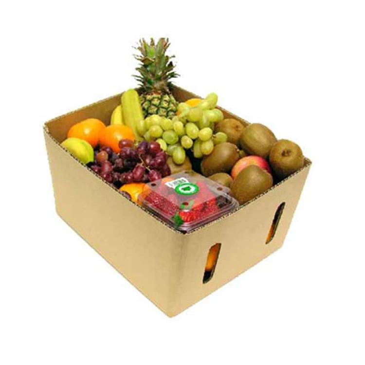 Custom logo rigid fruit packaging orange box