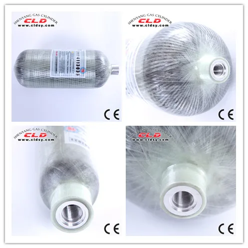 
30Mpa/300bar/4500Psi Type3 ce certificate paintball tank carbon fiber composite CO2 Air gun N2 gas cylinder 