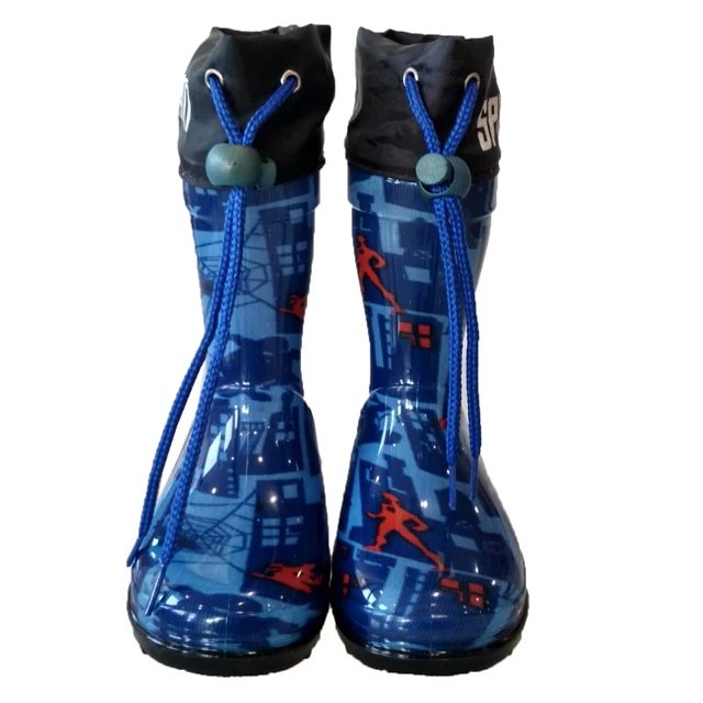 
2020 Kids PVC Rain Boots Waterproof Kids Spiderman Boots 
