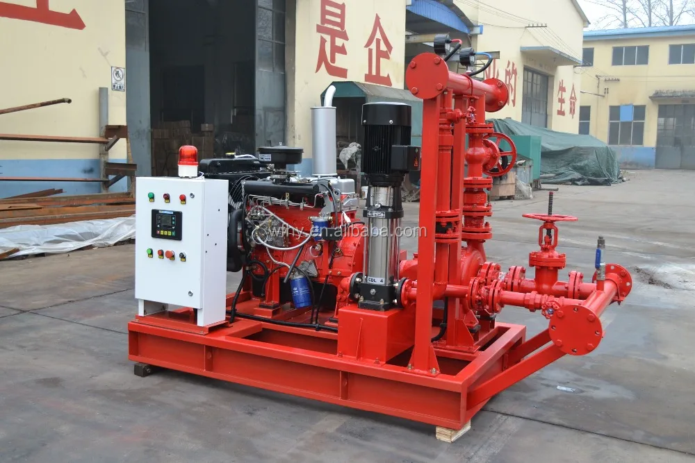 Fire water jockey pump powered by diesel engine