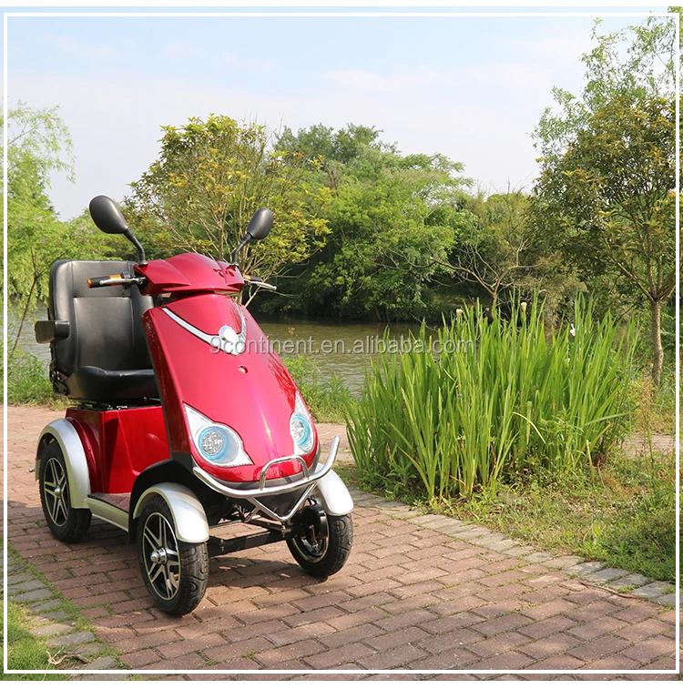 China electric motorcycle scooter 4 wheel for adults