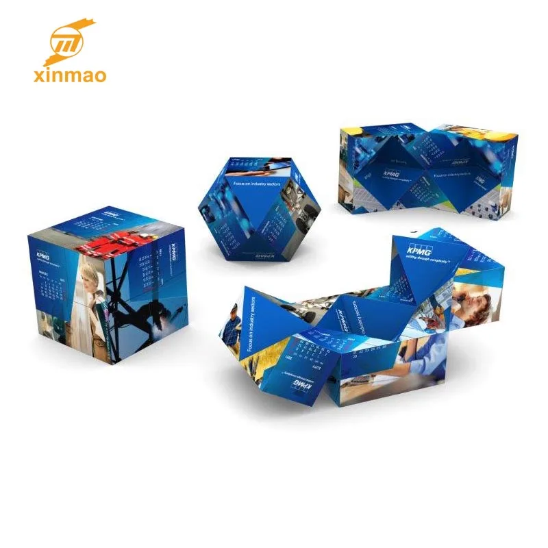 
2019 New Eco-Friendly Advertising Promotional Magic Cube custom folding educational puzzle toy 