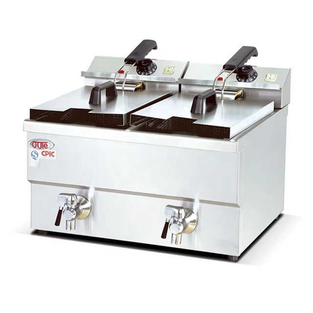 Commercial Turkey Fryer 2-Tank 2-Basket Electric Industrial Fryers