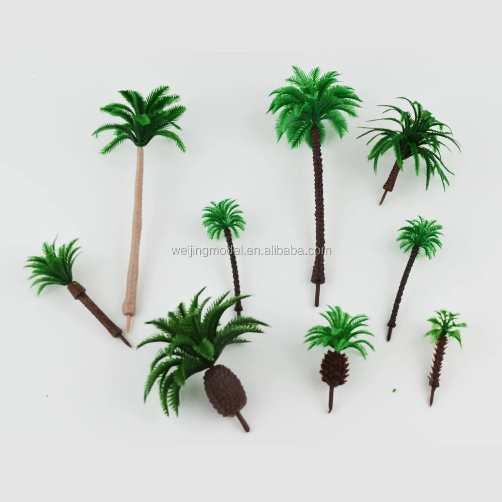 Модель пальмовых деревьев, модель поезда, парка деревьев для масштаба HO или OO, пейзаж 9 см, садовый Ландшафтный пейзаж