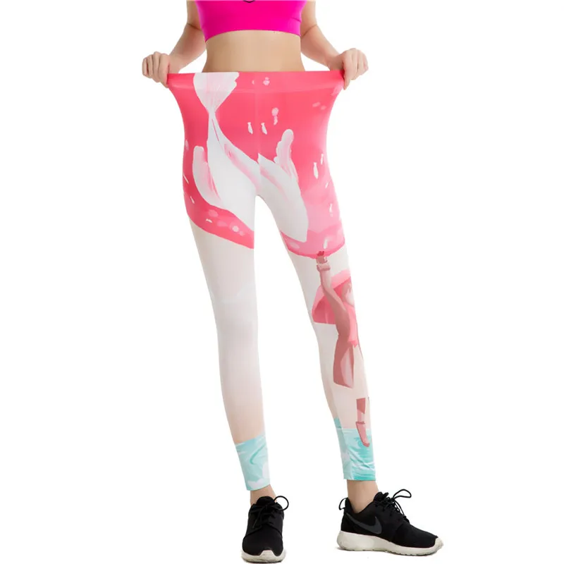 
Top Grade Printed Latex Pants Skin Tight Leggings Women 