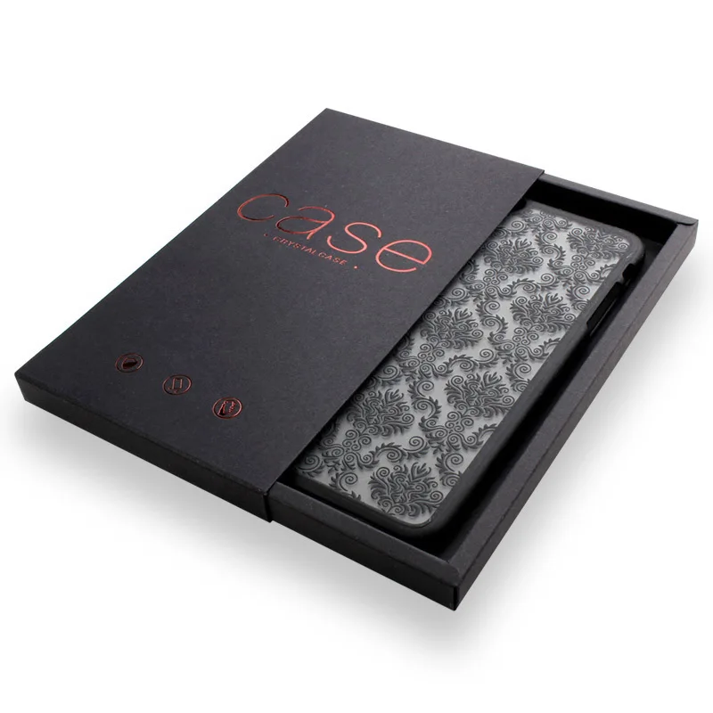 Making Customized Color Printing Kraft Paper Sliding Open Drawer Type Gift Boxes Packaging for Smart Phone Cases