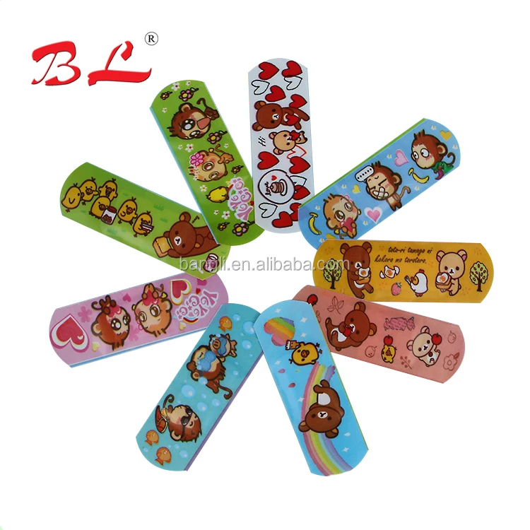 Cute Cartoon Design Plaster Bandage Custom Medical Bandaid Kid