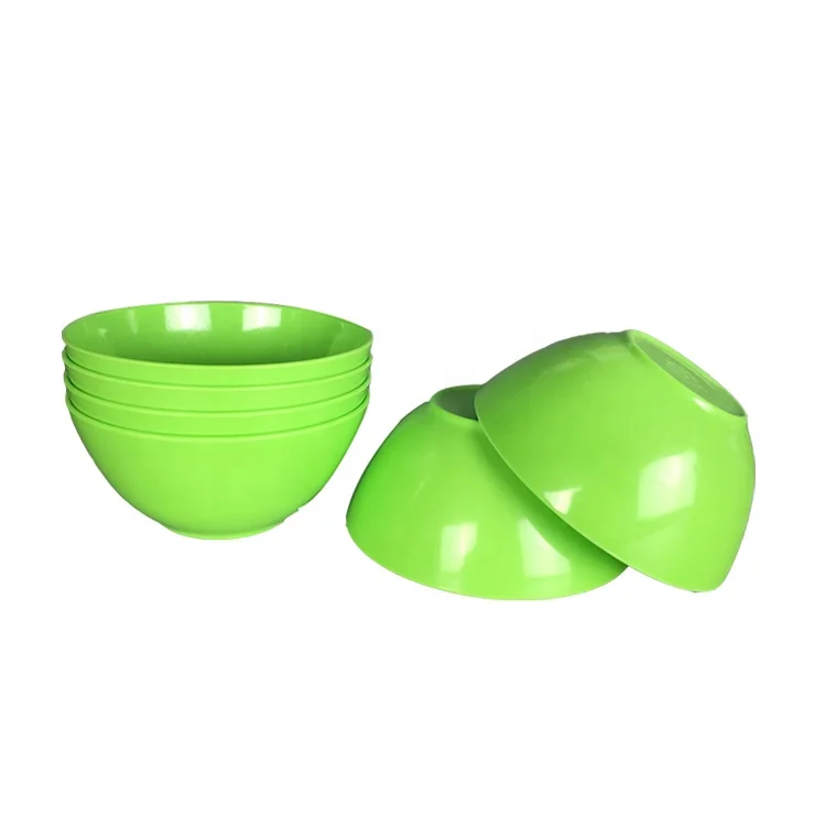 Green solid color food contact safe houseware plastic melamine candle bowls