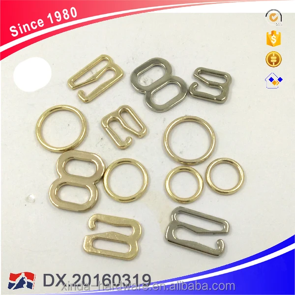 Bra Buckles Ring and Slider 8mm, 10mm, 12mm