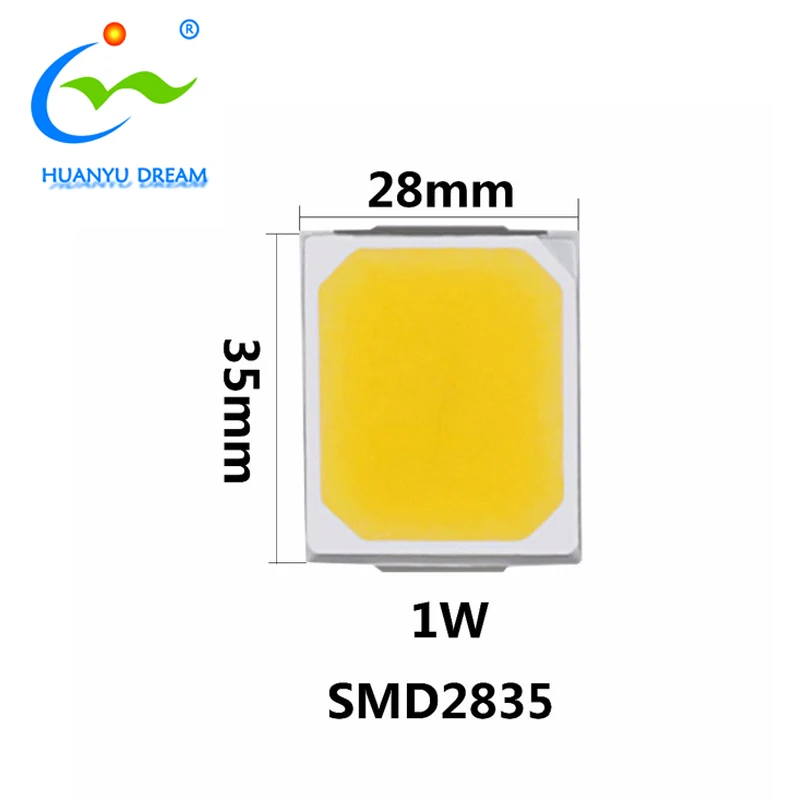 
BIG DEAL Three Chips110-120LM CRI80 6000-6500K 9V 1W SMD 2835 LED 