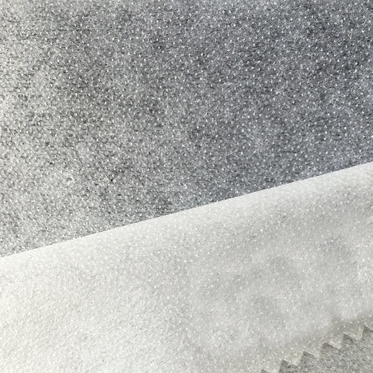 
100% Polyester Coat Horse Hair Canvas Non Woven Fabric Interlining 