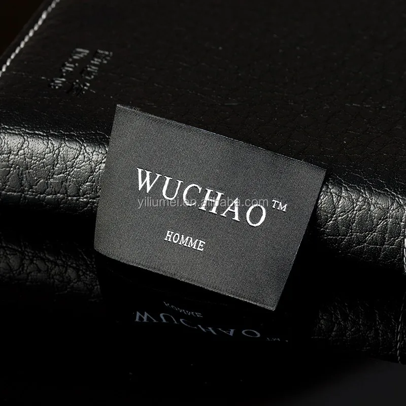 Customize Private High-Density Damask clothing label woven label tag for garment