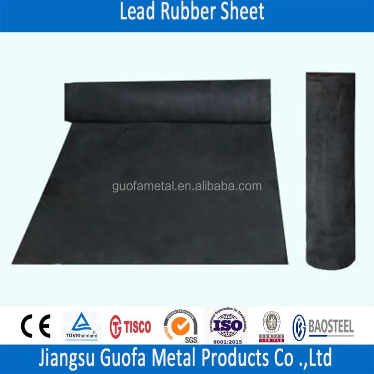 High Purity X-ray Shielding Lead Rubber Sheet For DR Room
