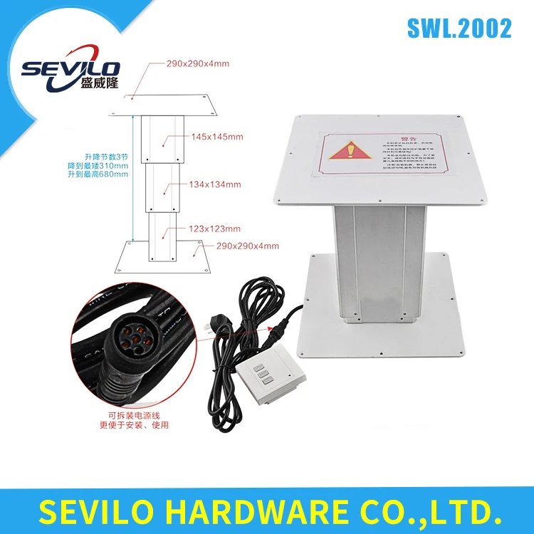 Height Adjustment Households Table Tatami Lift Desk Manual Aluminium Alloy Modern Metal Dining Table Legs Furniture Leg Steady