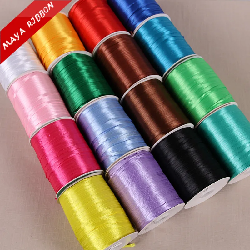 3mm 1/8 inch decorative satin ribbon, label ribbon,cloth label ribbon