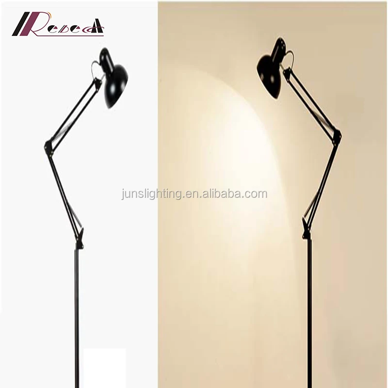 Creative two control dimming modern reading floor lamp