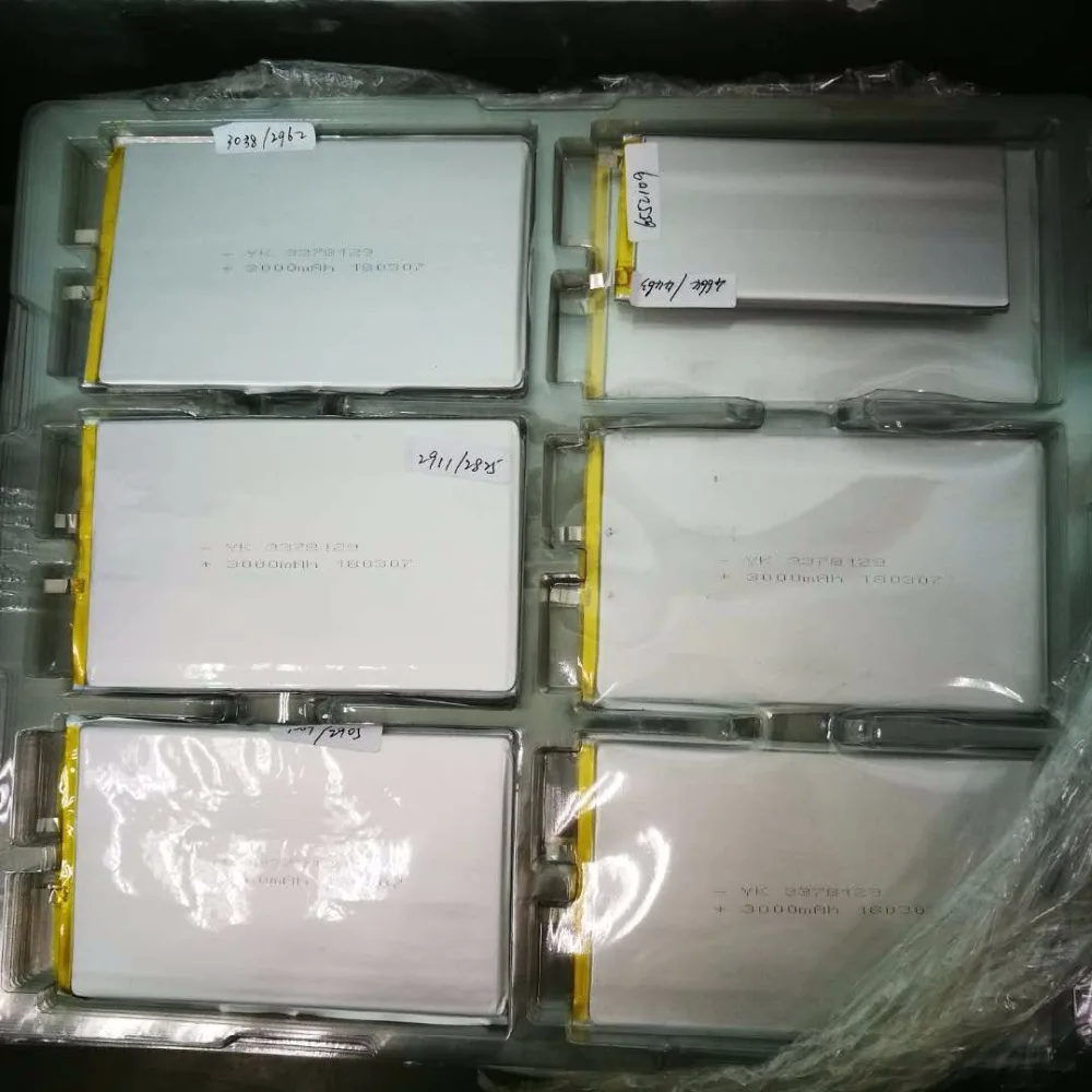 3378129 Rechargeable li-ion Li ion Lithium polymer lipo 3.7V 3000mAh tablet battery