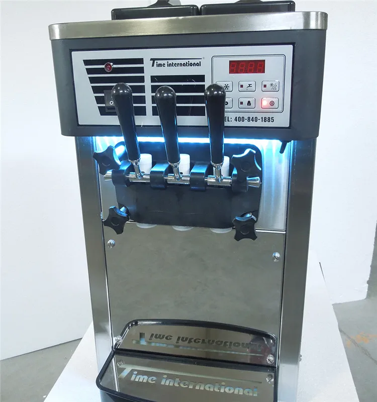 china cheap table soft 3 nozzles soft serve ice cream machine