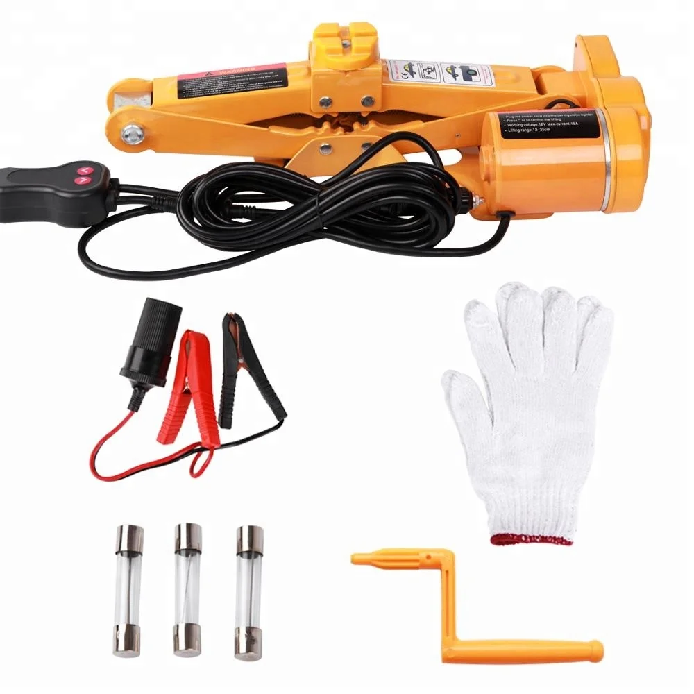 Hot Sale CE ISO Manufacturer Chinese Supplier Mini High Lift ROGTZ 2T 12V Electric Durable Scissor Car Jack for Quick Repair