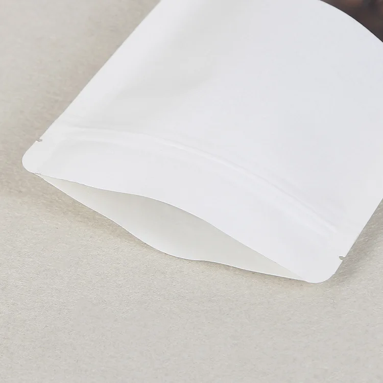 Китай поставщика белый встать мешочек с окном белый стоячий мешок