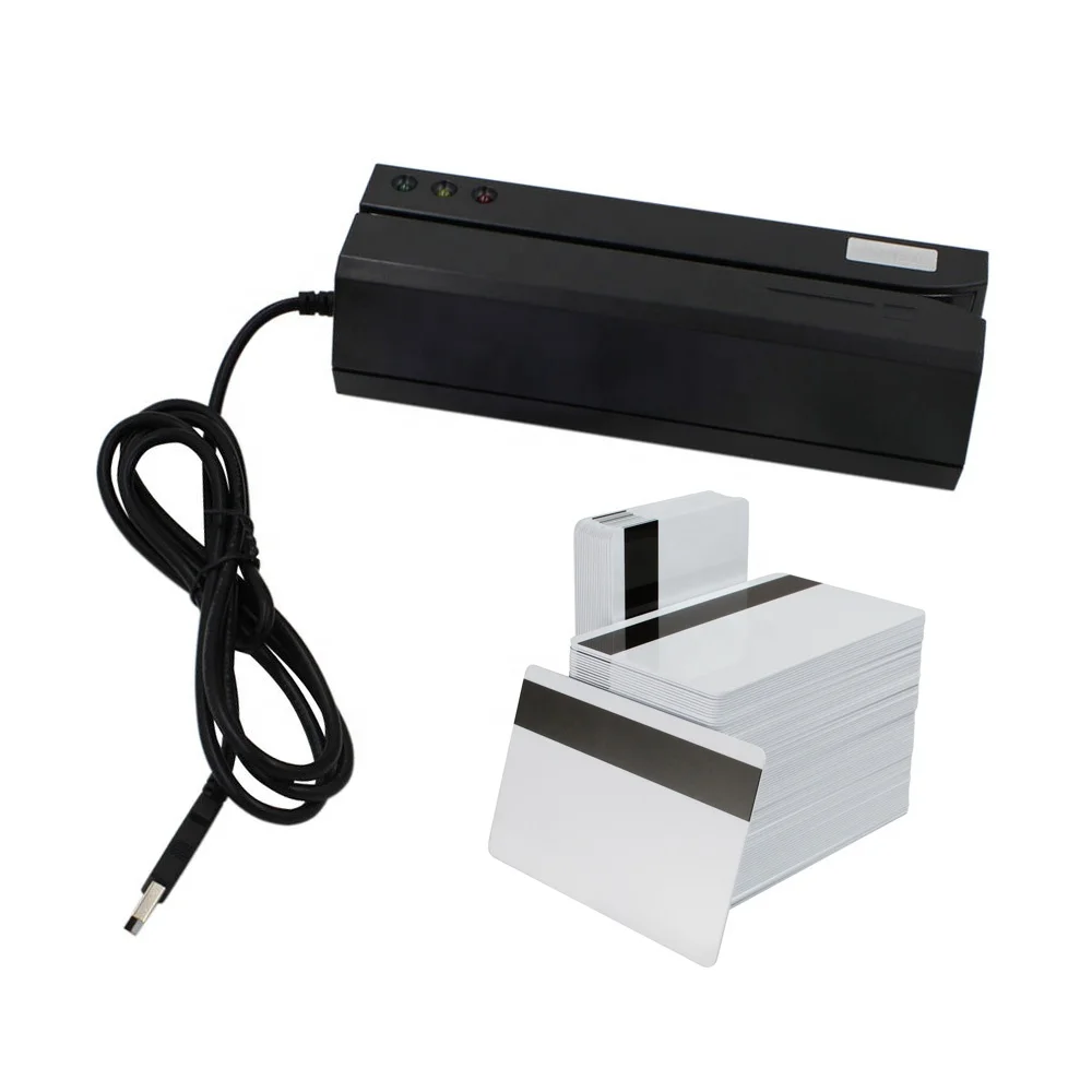 Совместимый MSR206 USB считыватель карт с магнитной полосой с программным обеспечением
